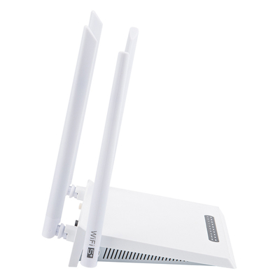 FTTH FTTO समाधान के लिए HiOSO डुअल बैंड ONU 4GE वाईफ़ाई प्लास्टिक आवरण XPON ONU
