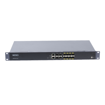 HA7308G-J 8PON GPON OLT समर्थन WEB SNMP CLI 4 GE/10GE SFP/SFP+(10GE) ऑप्टिकल अपलिंक पोर्ट